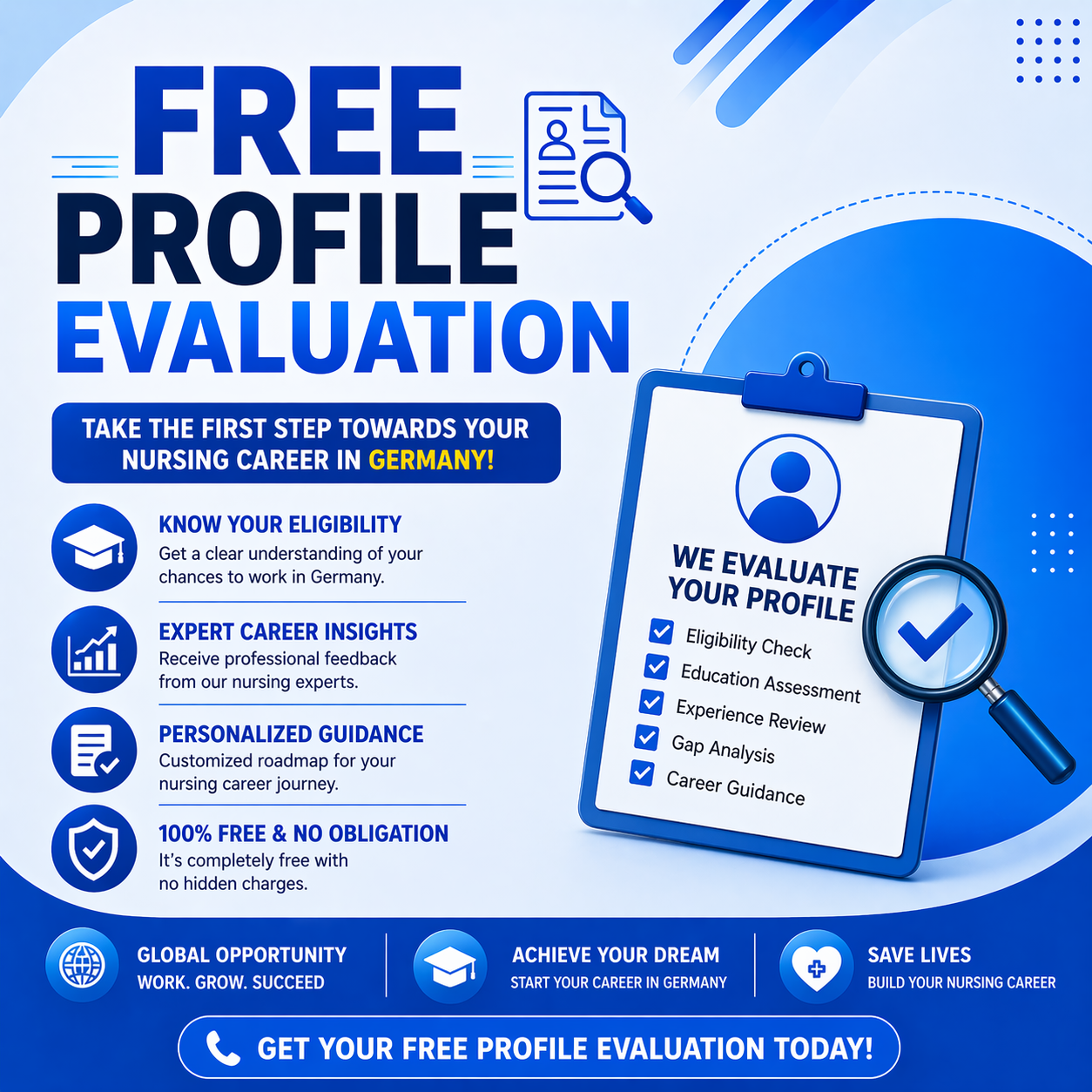 FREE PROFILE EVALUATION